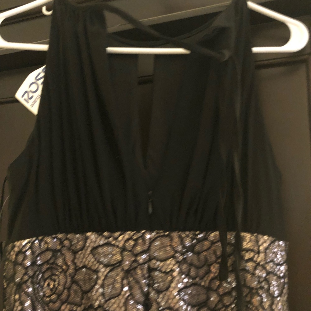 Long cocktail evening dress